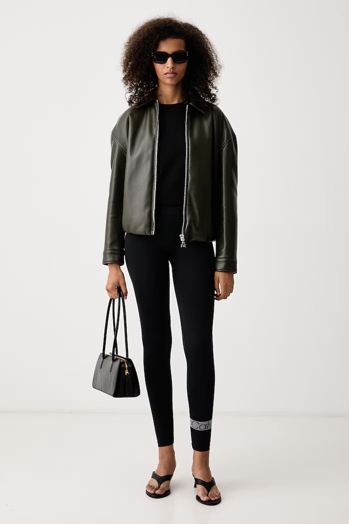 CALVIN KLEIN клин дамски черен с ниска талия 701241811