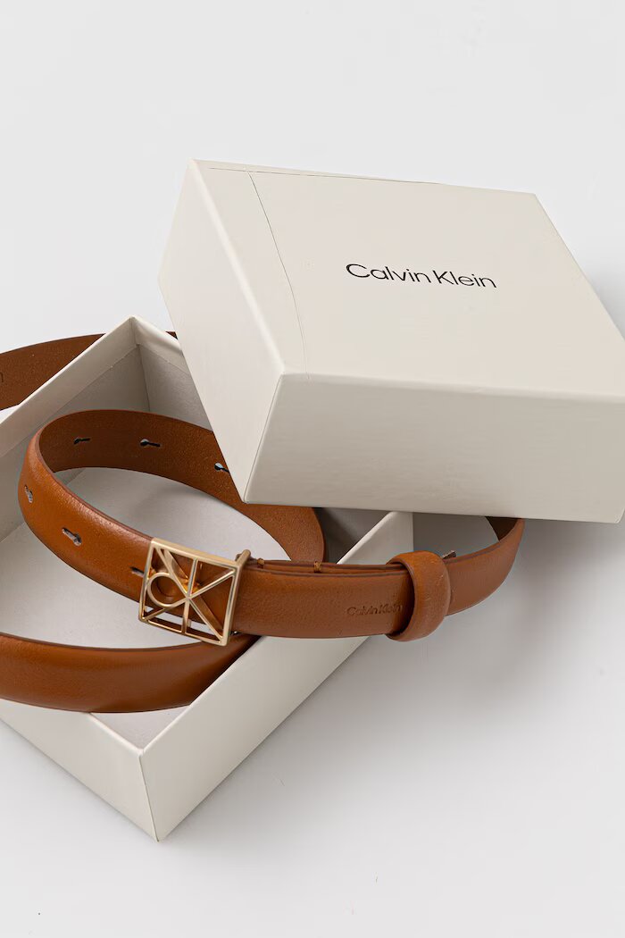 CALVIN KLEIN колан дамски кафяв LV04F7072G