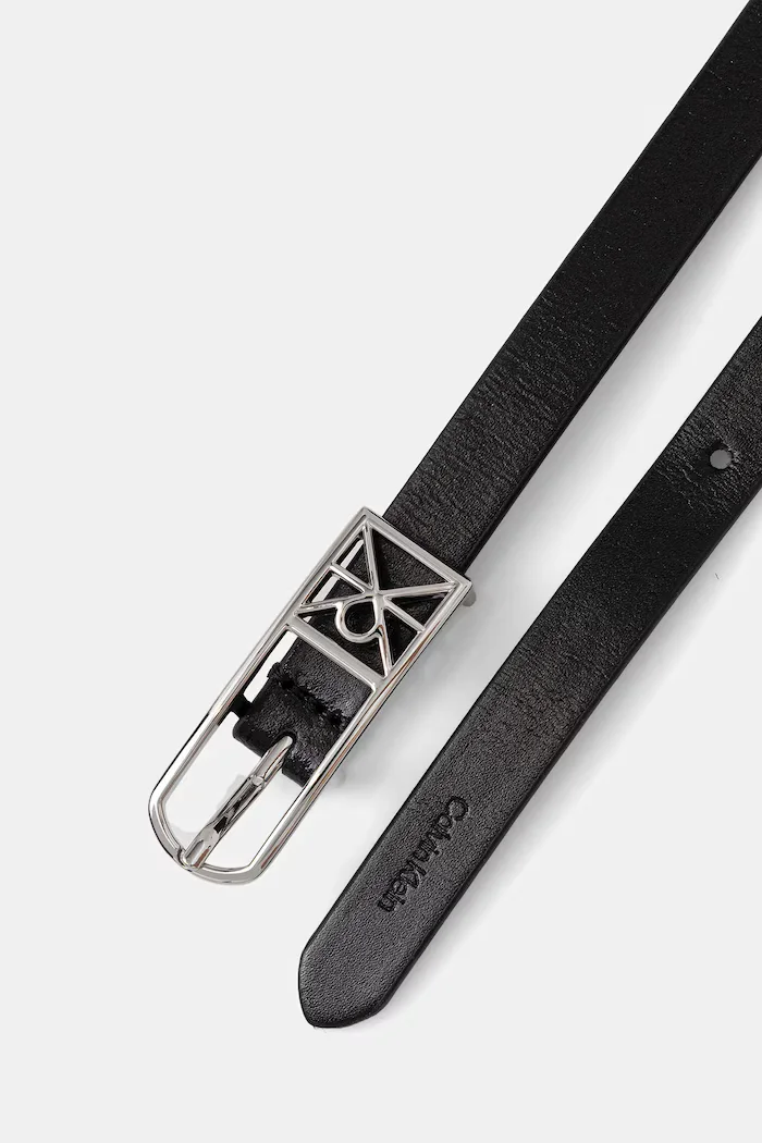 CALVIN KLEIN колан дамски от кожа черен LV04F7057G