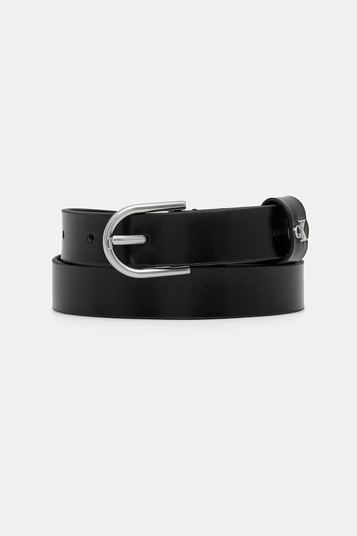 CALVIN KLEIN колан дамски от кожа черен LV04F7107G