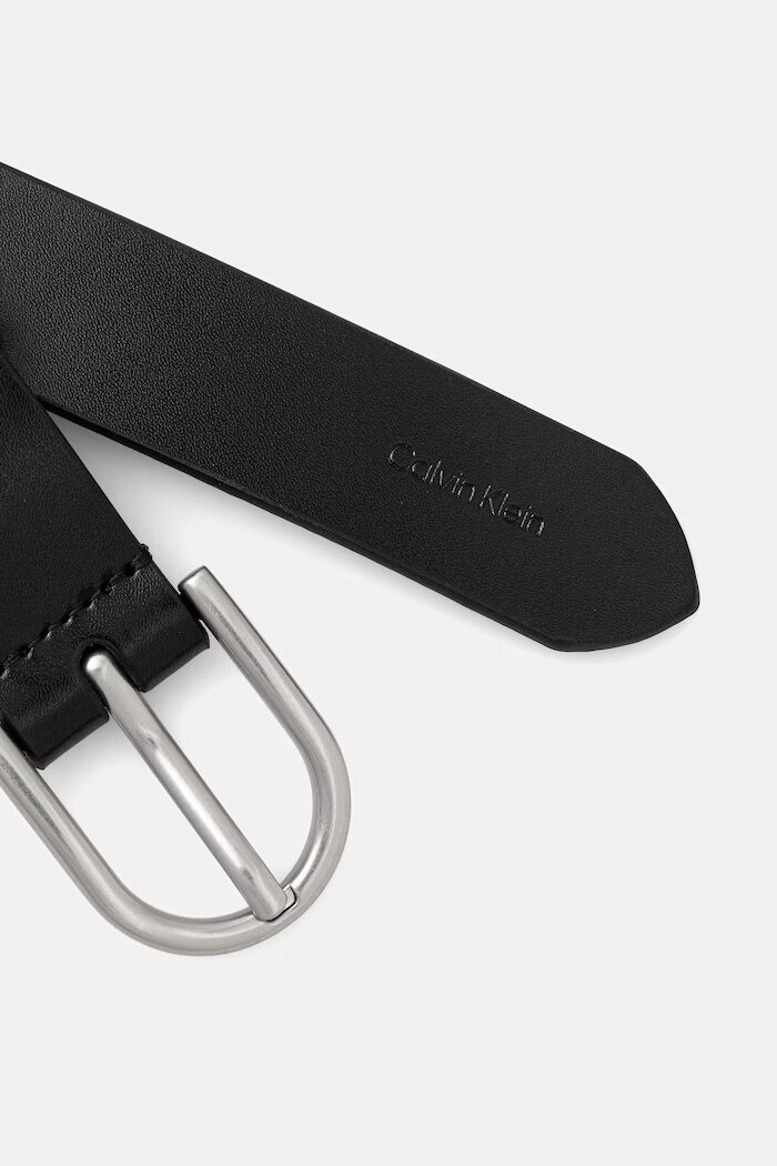 CALVIN KLEIN колан дамски от кожа черен LV04F7107G