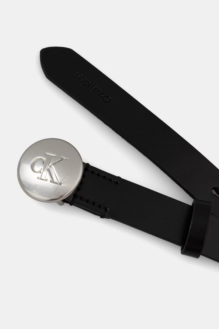 CALVIN KLEIN колан дамски от кожа черен LV04F7115G