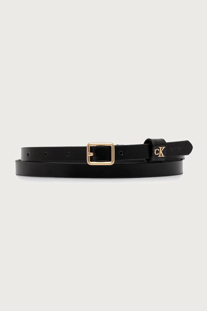 CALVIN KLEIN колан дамски от кожа черен LV04F7146G
