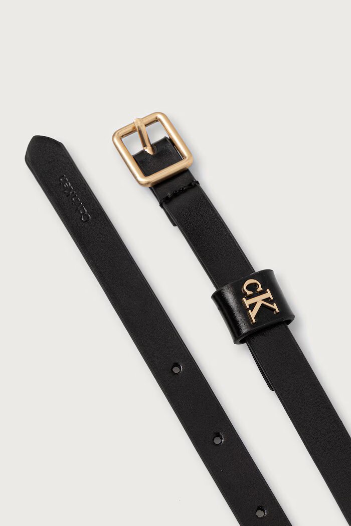 CALVIN KLEIN колан дамски от кожа черен LV04F7146G