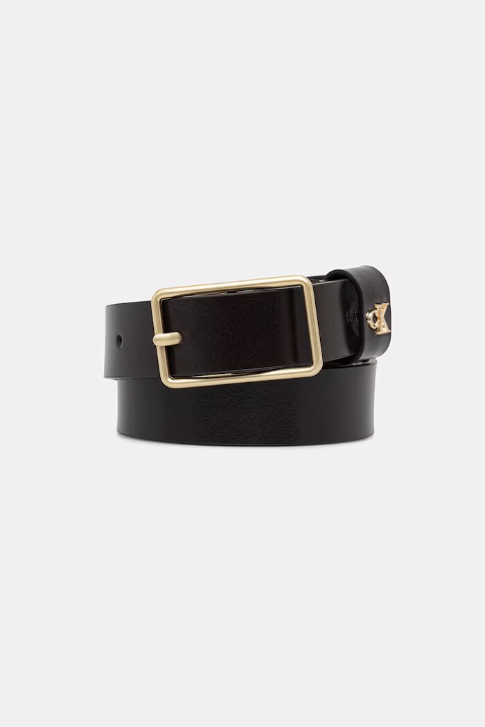 CALVIN KLEIN колан дамски от кожа кафяв LV04F7050G