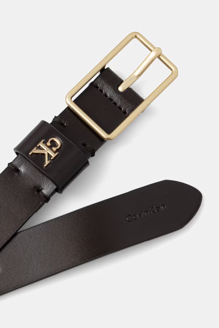 CALVIN KLEIN колан дамски от кожа кафяв LV04F7050G