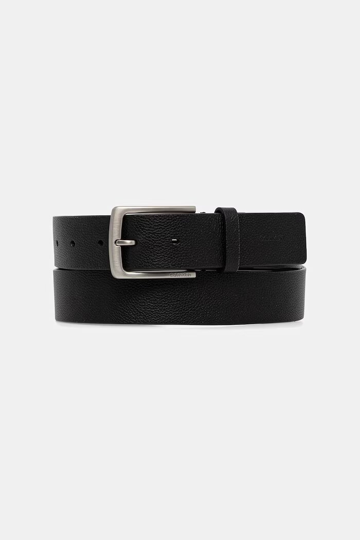 CALVIN KLEIN колан мъжки от кожа черен LV04D7067G