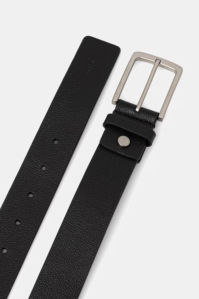 CALVIN KLEIN колан мъжки от кожа черен LV04D7067G