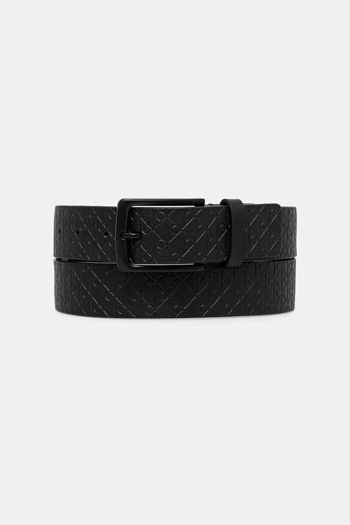 CALVIN KLEIN колан мъжки от кожа черен LV04D7068G