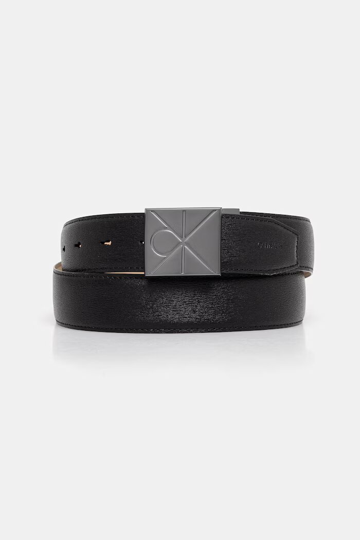 CALVIN KLEIN колан мъжки от кожа черен LV04D7081G