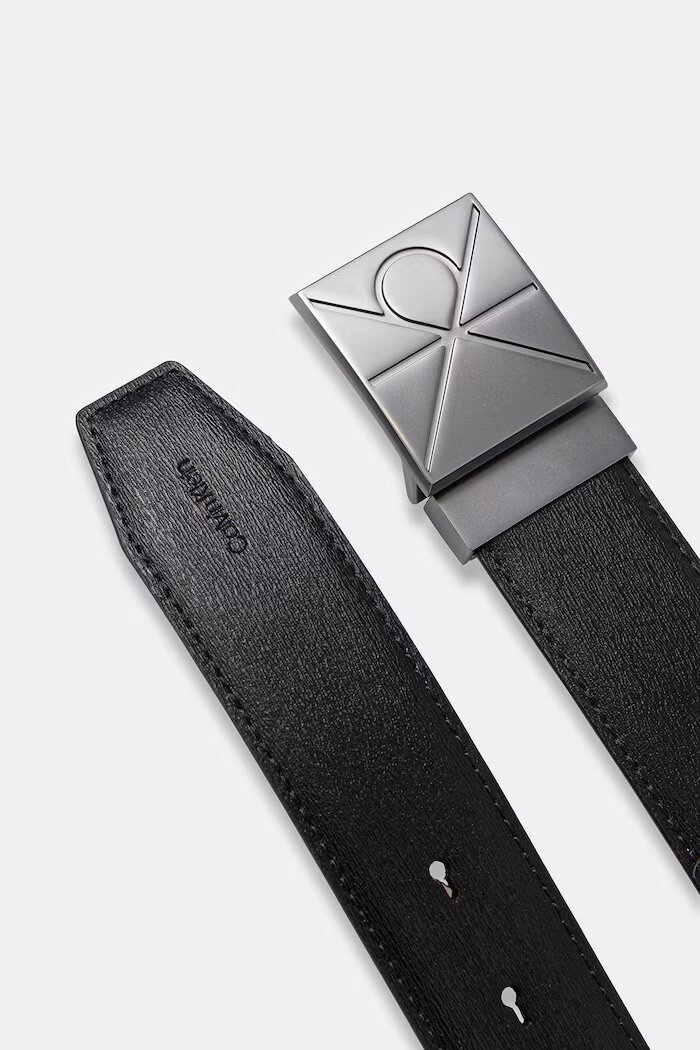 CALVIN KLEIN колан мъжки от кожа черен LV04D7081G