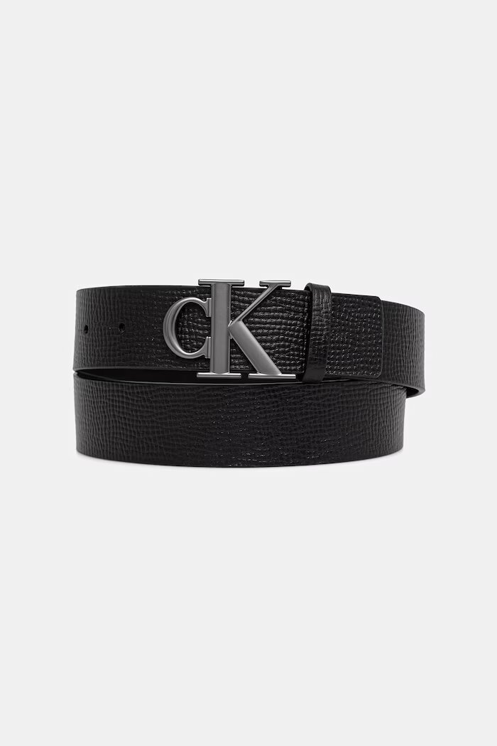 CALVIN KLEIN колан мъжки от кожа черен LV04D7110G