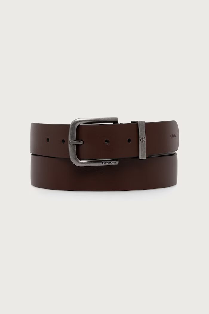 CALVIN KLEIN колан мъжки от кожа кафяв LV04D7128G