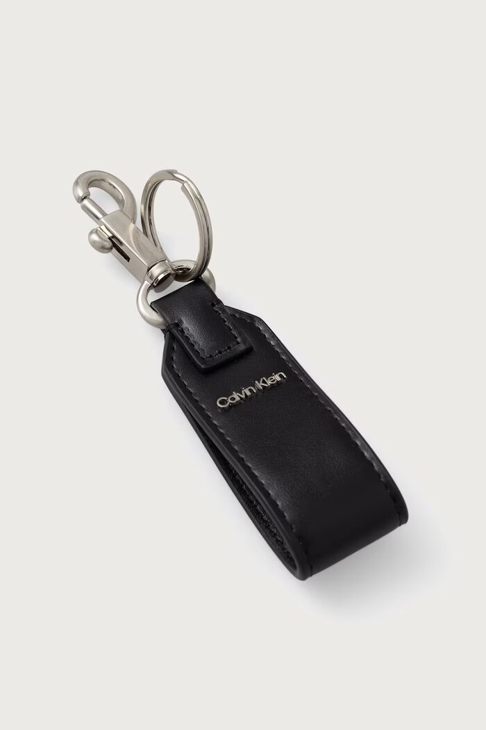 CALVIN KLEIN комплект портфейл и ключодържател мъжки от кожа черен LV04D1367G