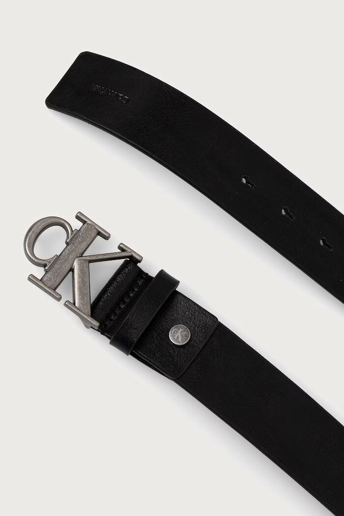 CALVIN KLEIN комплект портфейл и колан мъжки от кожа черен LV04D0017G