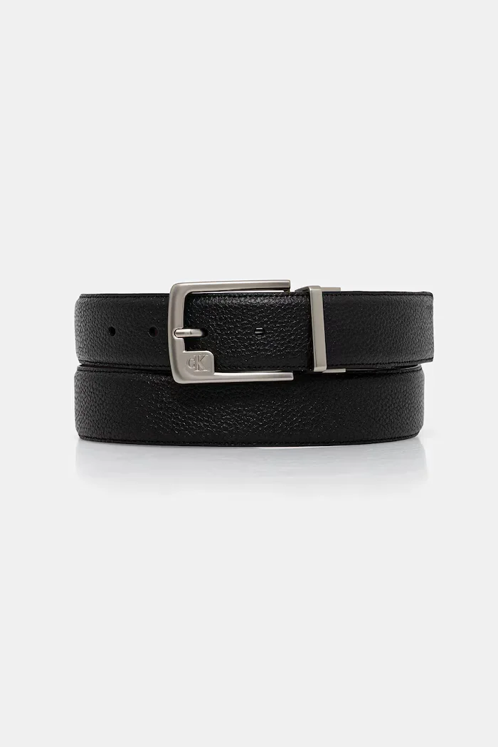 CALVIN KLEIN Кожен колан с две лица мъжки в черно LV04D7057G