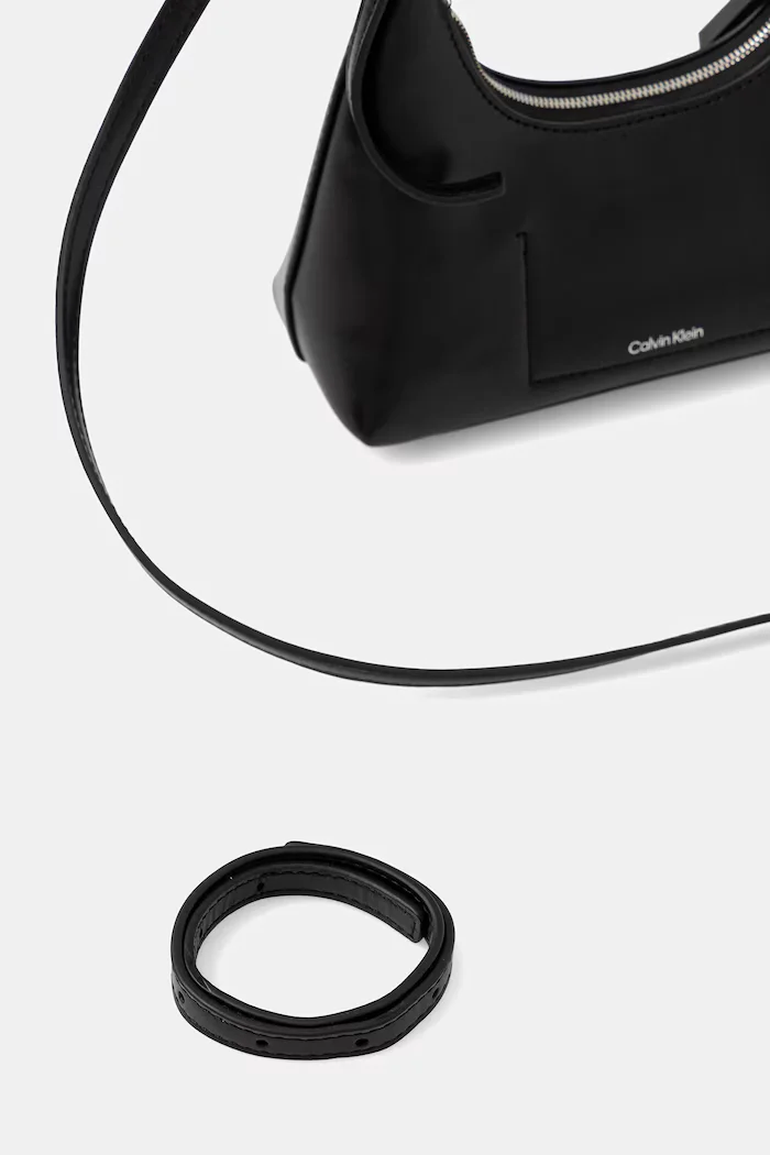 CALVIN KLEIN Кожена чанта в черно LV04F3263G