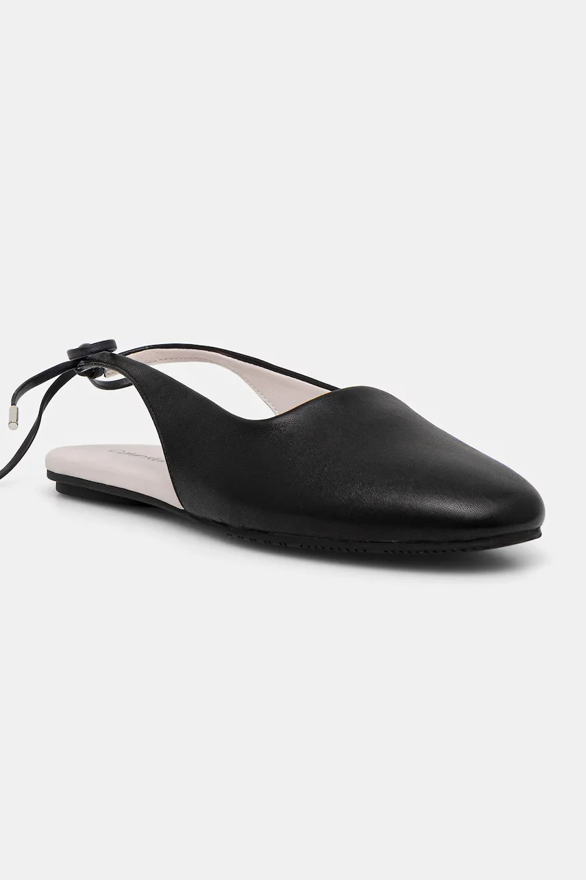 CALVIN KLEIN Кожени балеринки BALLERINA SLING BACK LTH