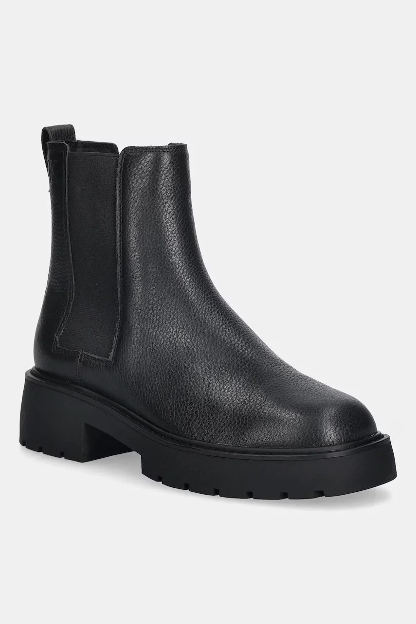 CALVIN KLEIN Кожени боти челси CHUNKY CHELSEA BOOT LTH