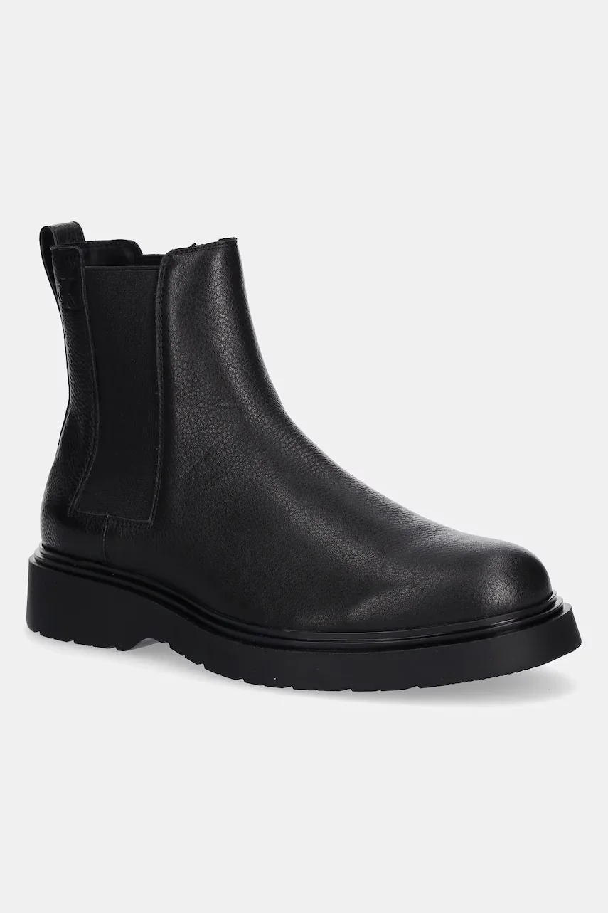 CALVIN KLEIN Кожени боти челси COMBAT ESS CHELSEA BOOT LTH