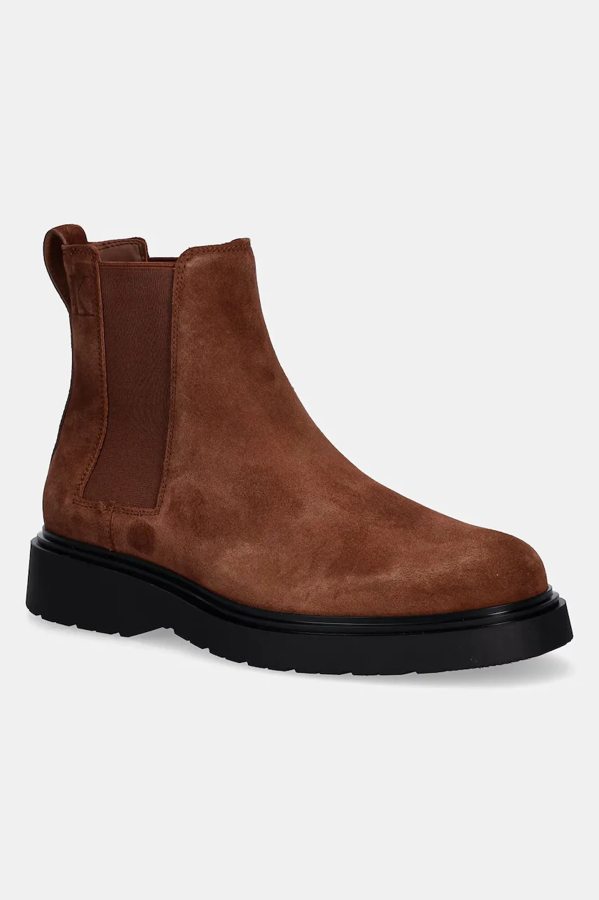 CALVIN KLEIN Кожени боти челси COMBAT ESS CHELSEA BOOT SU