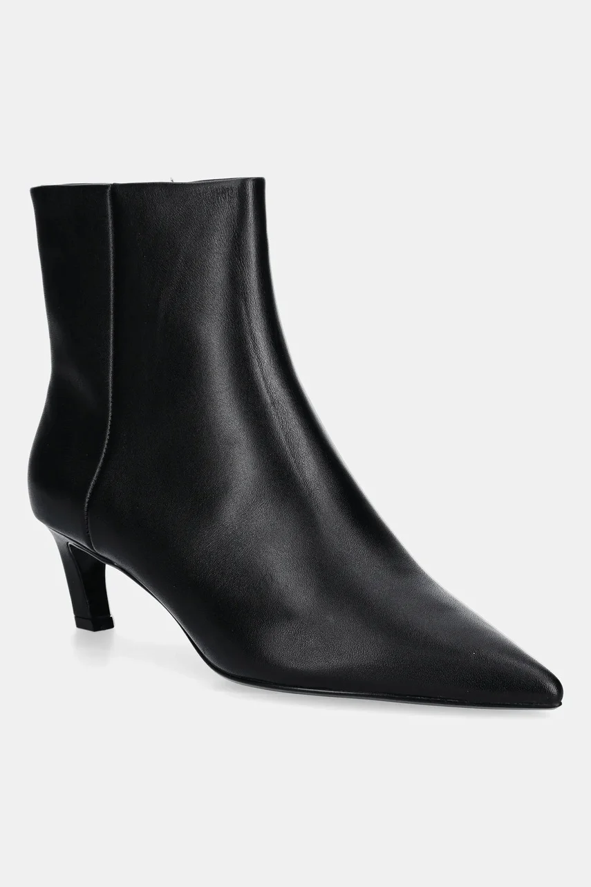 CALVIN KLEIN Кожени боти ESS KITTEN HEEL ANKLE BOOT