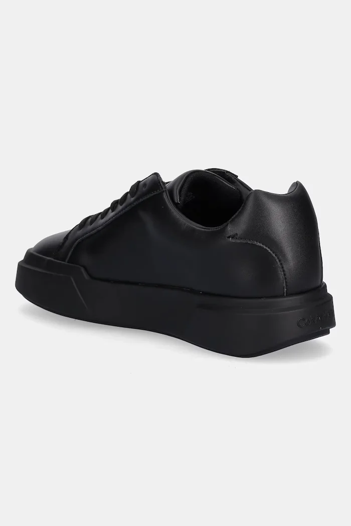CALVIN KLEIN Кожени маратонки CHUNKY CUPSOLE LACEUP LTH мъжки в черно YM0YM01344