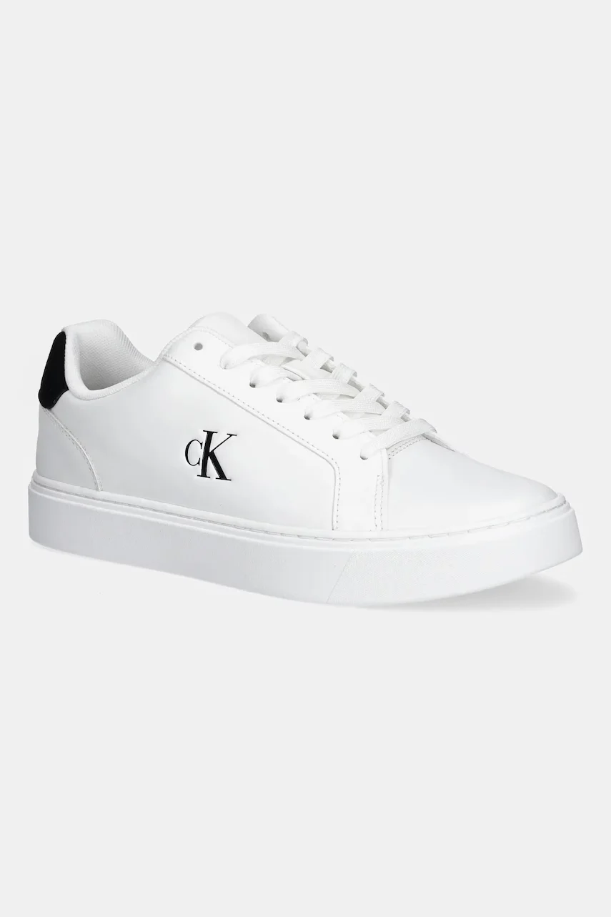 CALVIN KLEIN Кожени маратонки CLASSIC CUPSOLE LACEUP LTH