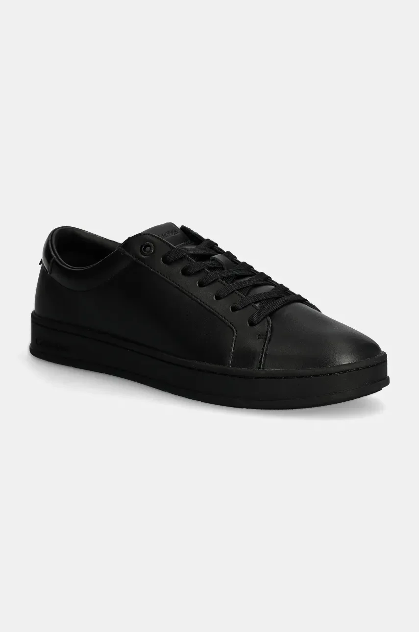 CALVIN KLEIN Кожени маратонки LOW TOP LACE UP