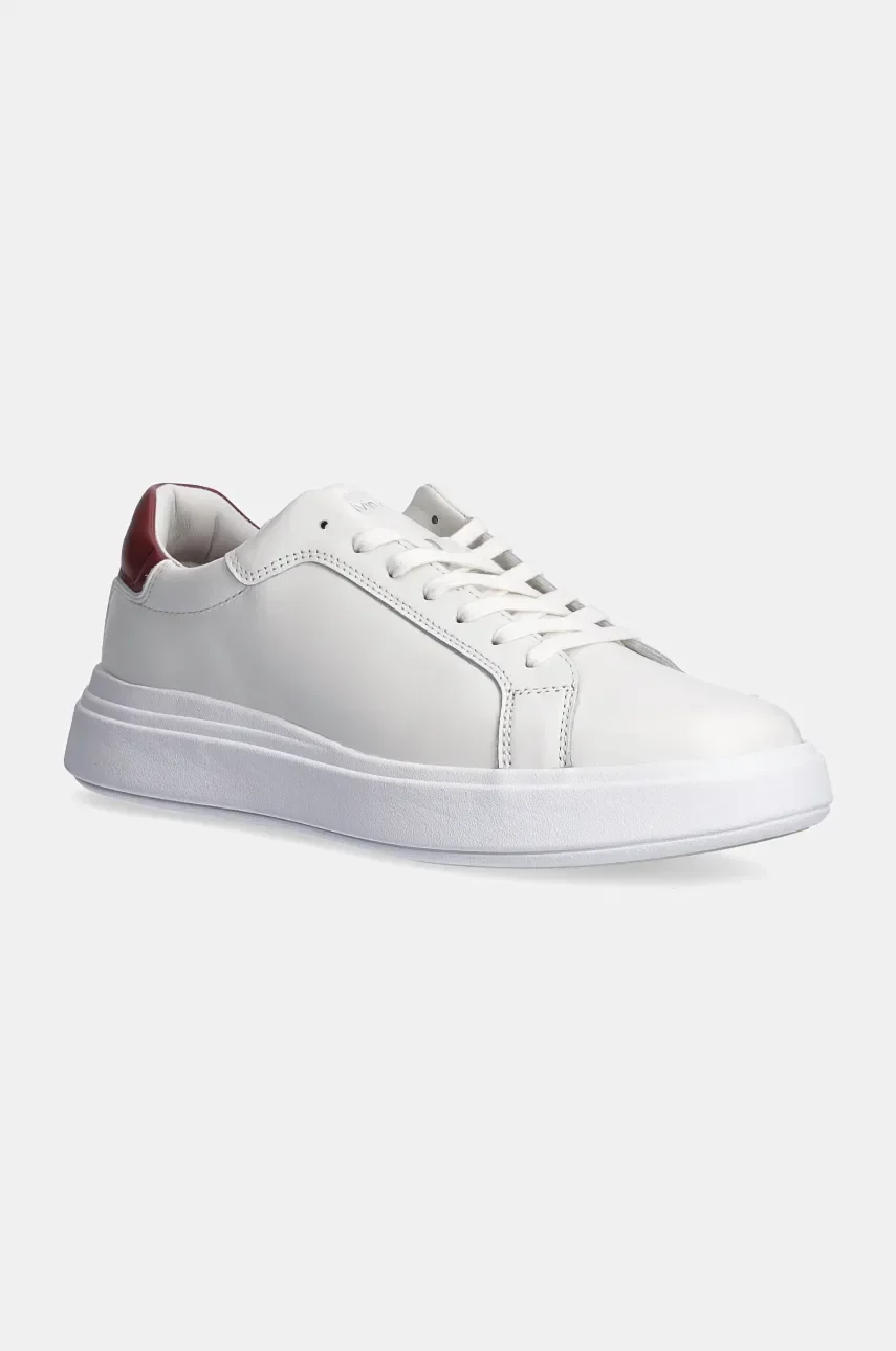 CALVIN KLEIN Кожени маратонки LOW TOP LACE UP LTH