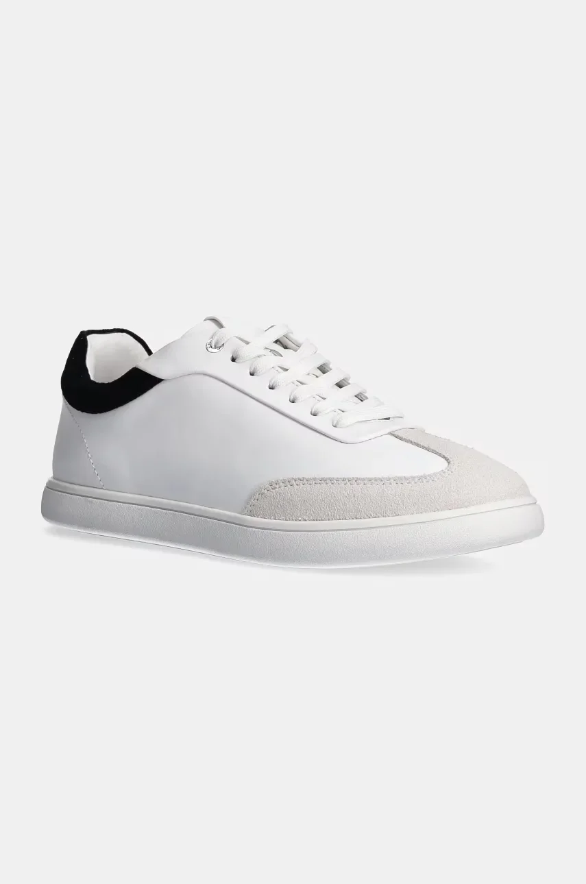 CALVIN KLEIN Кожени маратонки LP CUPSOLE LACE UP LTH MIX