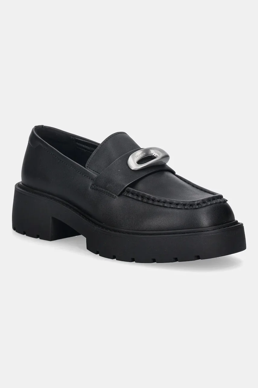 CALVIN KLEIN Кожени мокасини CHUNKY LOAFER LTH HW