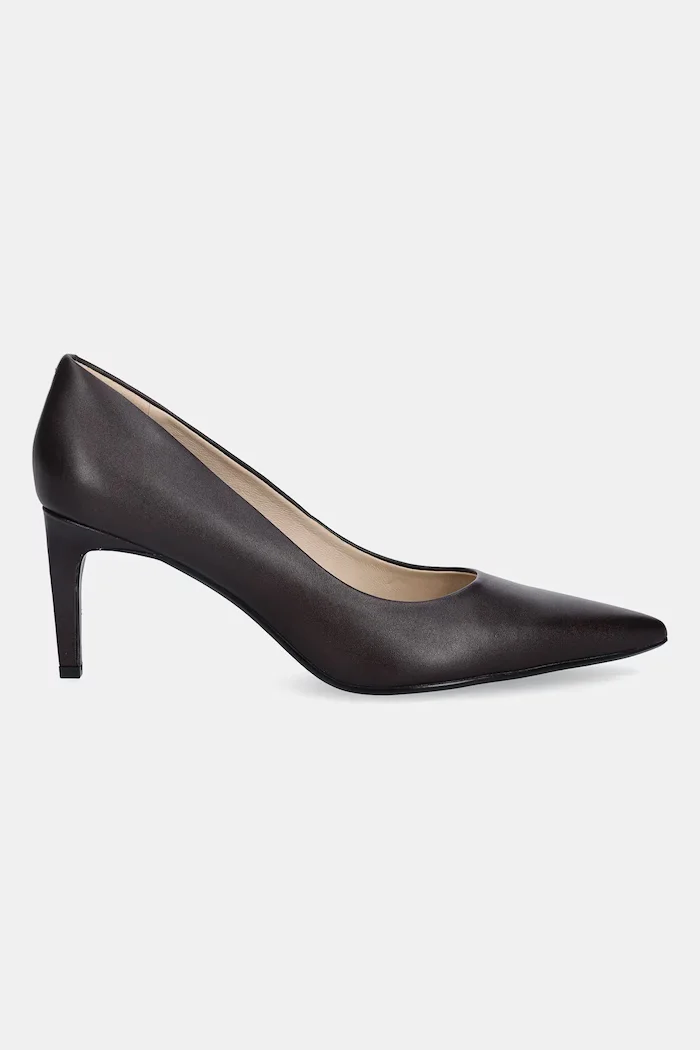 CALVIN KLEIN Кожени обувки с тънък ток ESS STILETTO 70 в бордо HW0HW02607