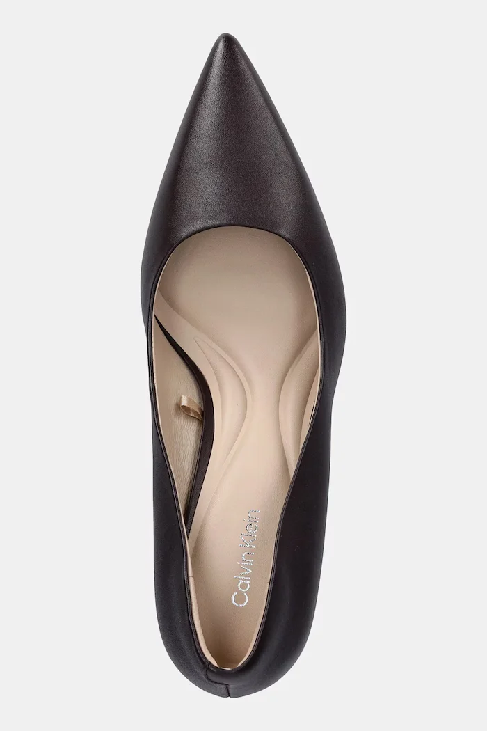 CALVIN KLEIN Кожени обувки с тънък ток ESS STILETTO 70 в бордо HW0HW02607