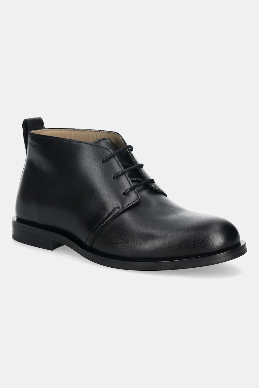 CALVIN KLEIN Кожени половинки обувки ESS RUBBER DESERT BOOT LTH
