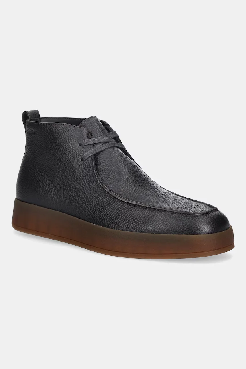 CALVIN KLEIN Кожени половинки обувки HYBRID CUP APRON BOOT LTH