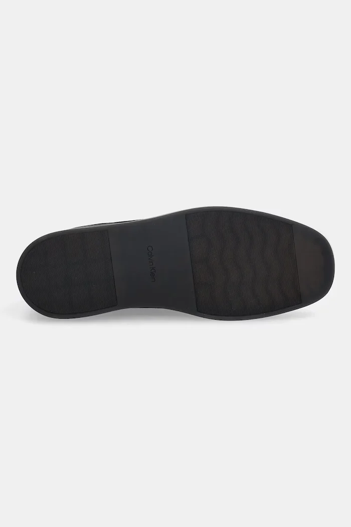CALVIN KLEIN Кожени половинки обувки HYBRID CUP APRON BOOT NU W мъжки в черно HM0HM02057