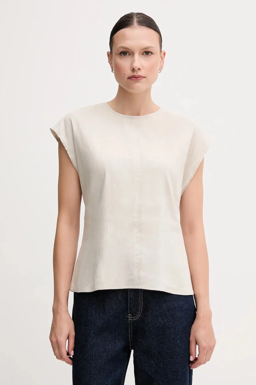 CALVIN KLEIN Ленена блуза