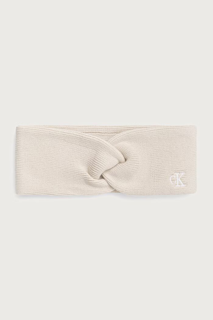 CALVIN KLEIN лента за глава дамска с вискоза бежова LV04F8019G