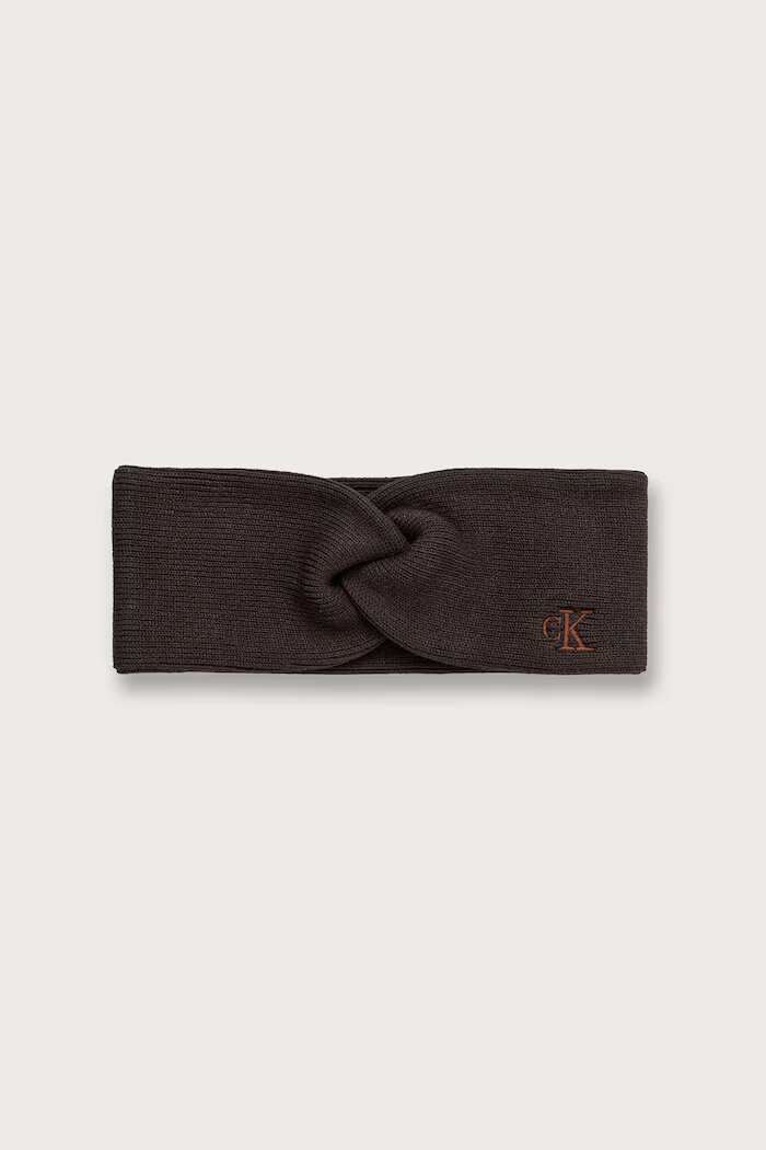 CALVIN KLEIN лента за глава дамска с вискоза кафява LV04F8019G