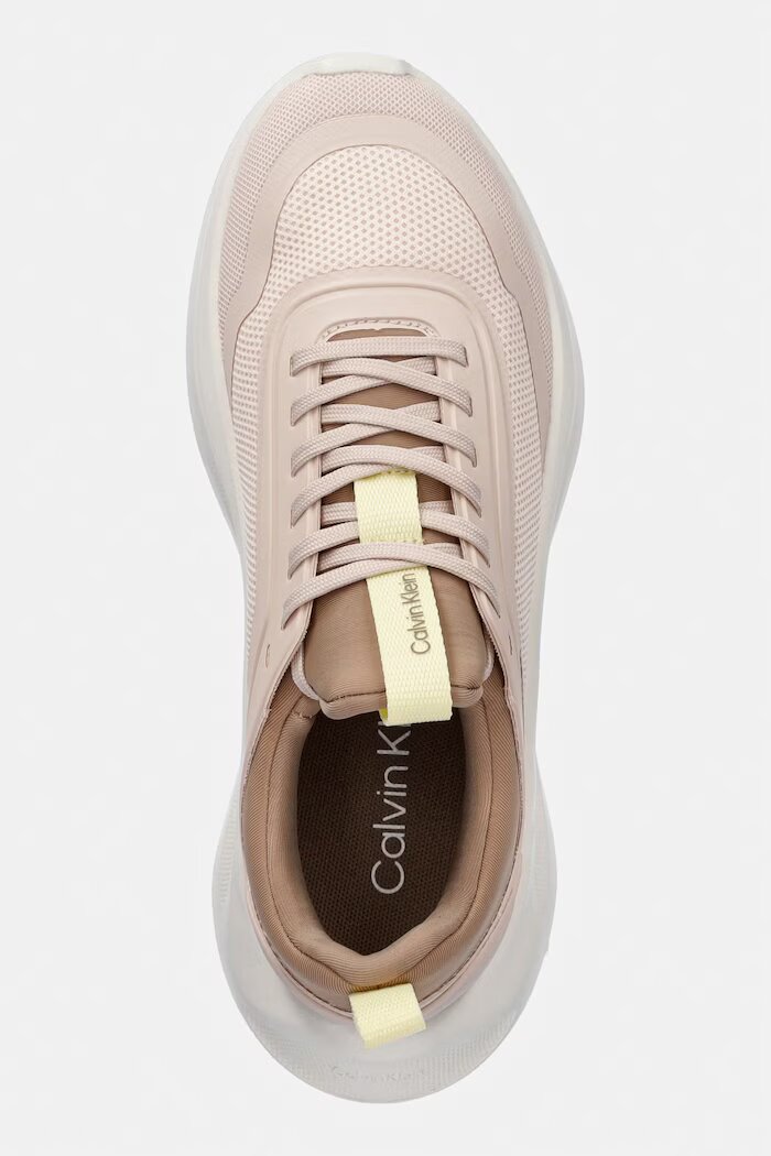 CALVIN KLEIN LIGHT EVA RUN SOCK MESH LYCRA маратонки дамски бежови HW0HW03023