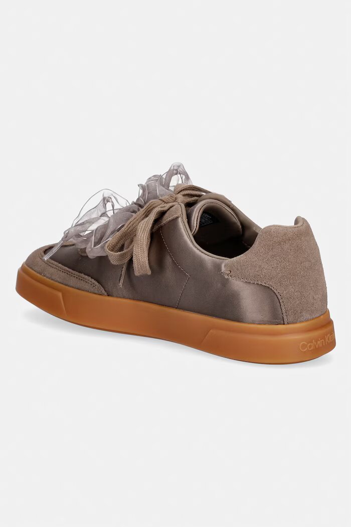 CALVIN KLEIN LOW PRO CUPSOLE WT SATIN MIX маратонки дамски бежови HW0HW03288