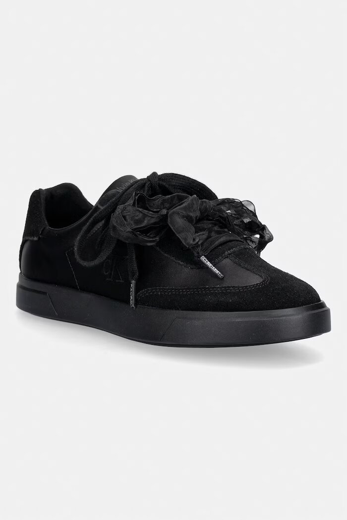 CALVIN KLEIN LOW PRO CUPSOLE WT SATIN MIX маратонки дамски черни HW0HW03288