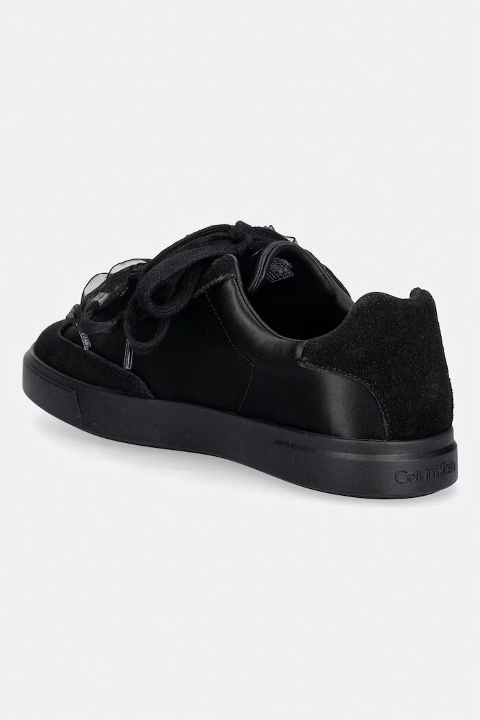 CALVIN KLEIN LOW PRO CUPSOLE WT SATIN MIX маратонки дамски черни HW0HW03288