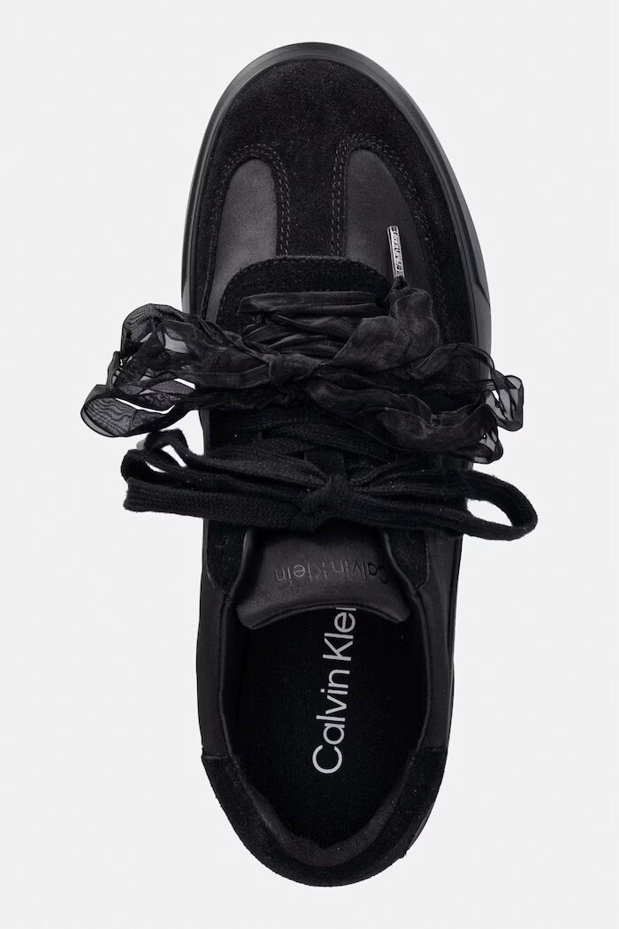 CALVIN KLEIN LOW PRO CUPSOLE WT SATIN MIX маратонки дамски черни HW0HW03288