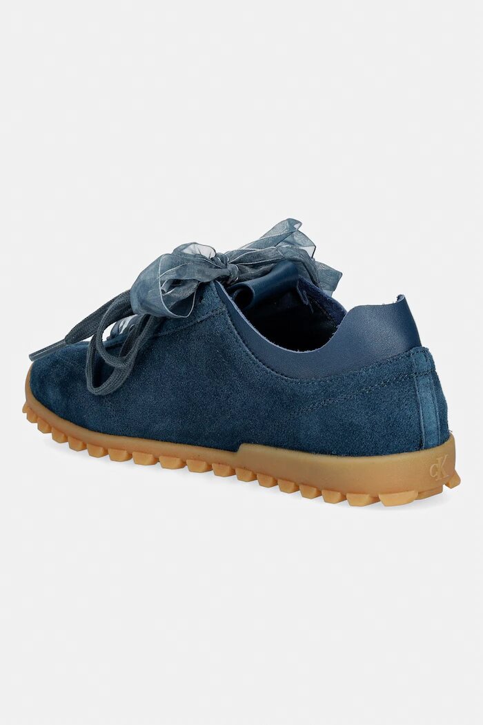 CALVIN KLEIN LOW PROFILE RUN MG SUE DB LACES маратонки дамски сини HW0HW03150