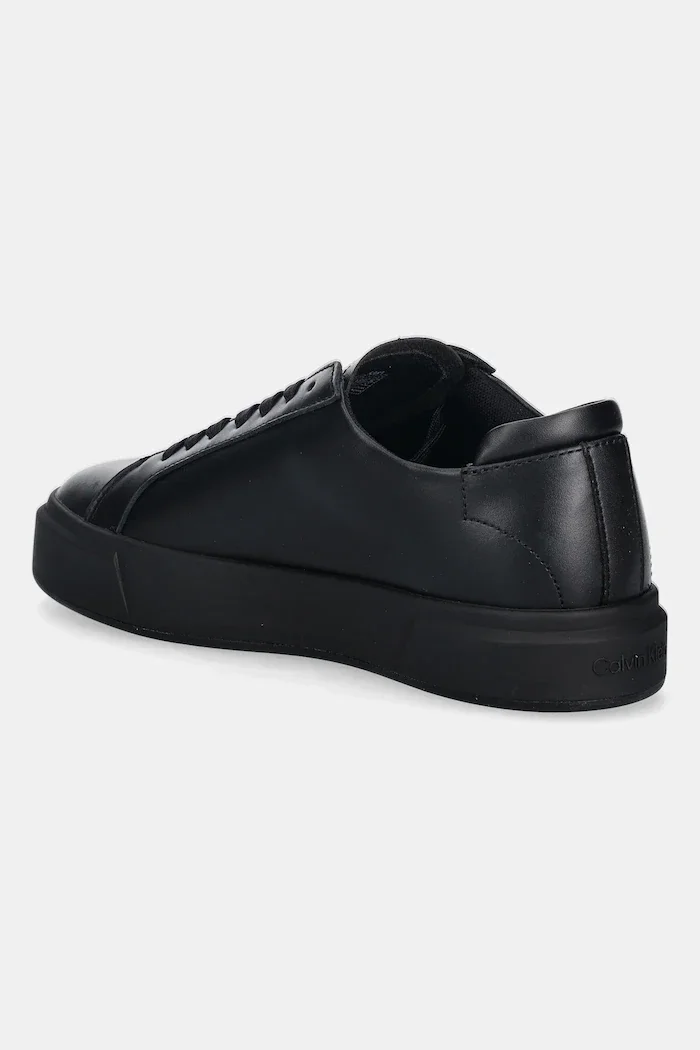 CALVIN KLEIN Маратонки BASKET CUPSOLE LACEUP LTH ML мъжки в черно YM0YM01460