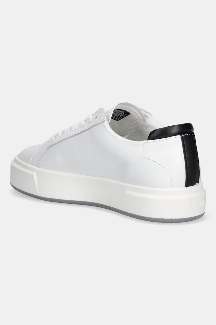 CALVIN KLEIN Маратонки BASKET LACE UP LTH ML в бяло YW0YW01945