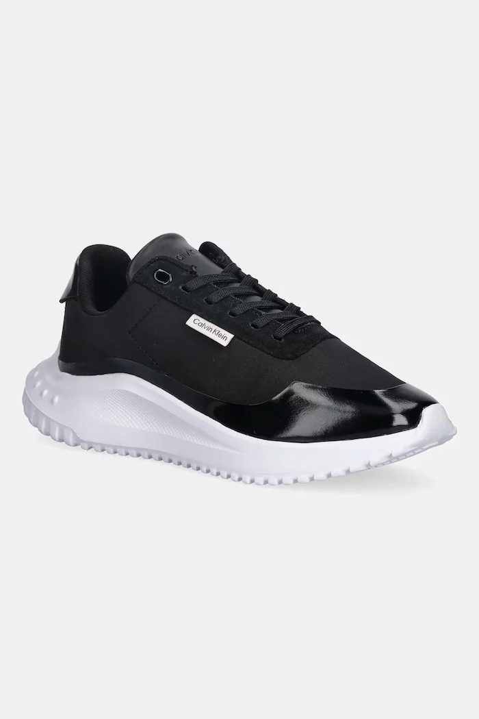 CALVIN KLEIN Маратонки EVA RUNNER LACE UP MAT MIX в черно YW0YW02016
