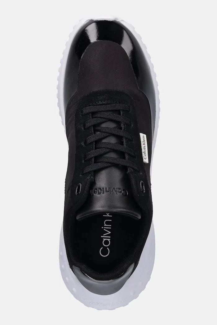 CALVIN KLEIN Маратонки EVA RUNNER LACE UP MAT MIX в черно YW0YW02016